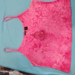 NY & Co. Fushia Tie-dyed Tank Too. Size XL.